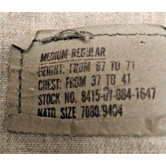 Vintage US Army Issue Military Men's Combat Jacket Woodland Camo Medium Regular - Picture 6 of 6